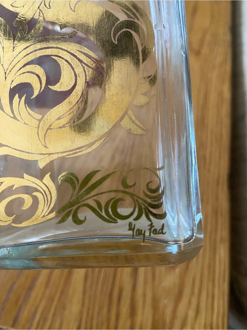 Vintage MCM Gay Fed Studio Glass Liquor Decanter